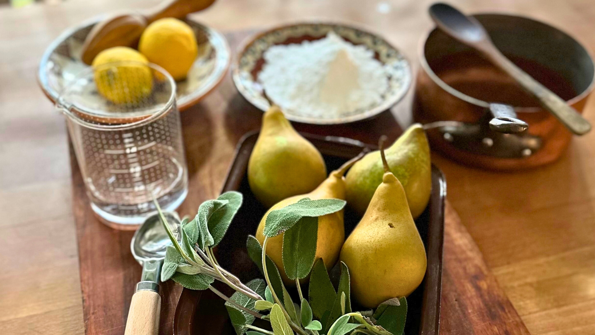 Zutaten Birnen Salbei & Zitrone